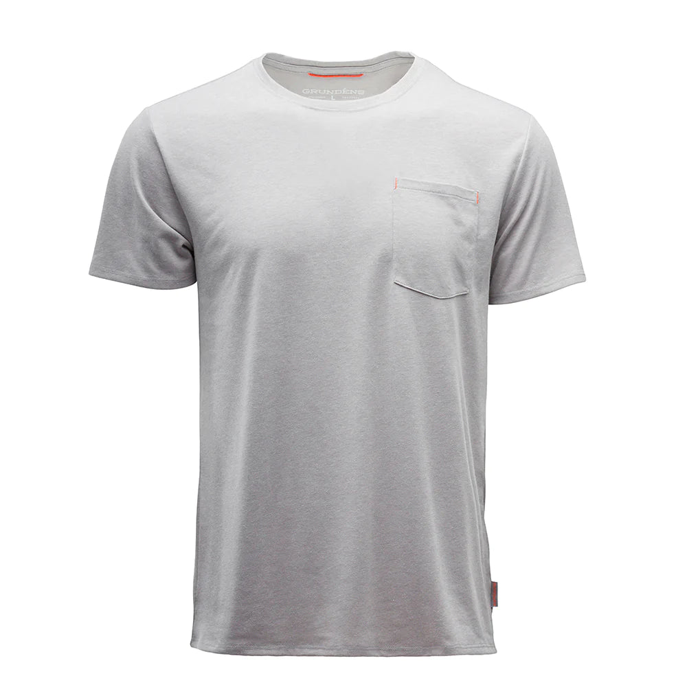 Grundens Shorebreak Performance Short Sleeve Crew in Skyrocket - Sportsman Gear