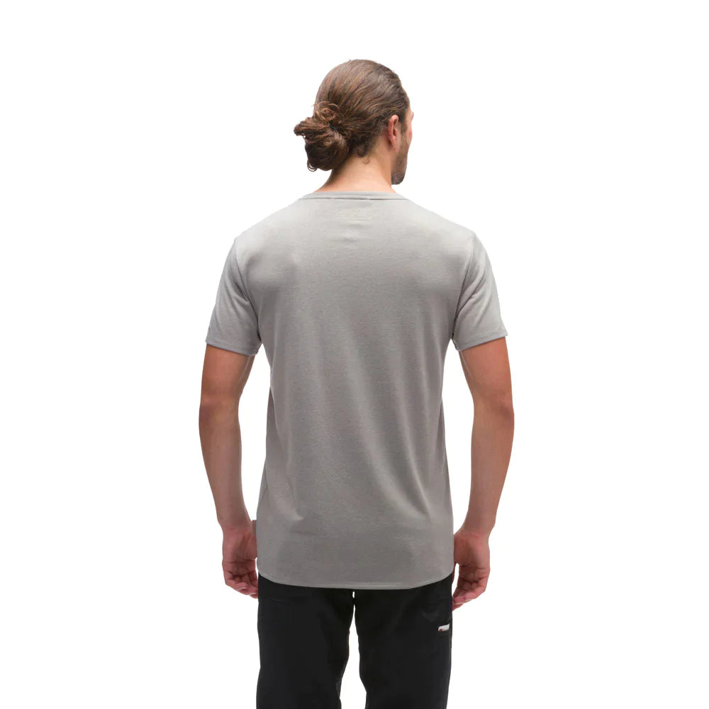 Grundens Shorebreak Performance Short Sleeve Crew in Surf - Sportsman Gear