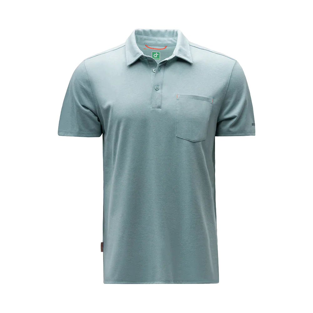 Grundens Shorebreak Performance Polo in Surf - Sportsman Gear