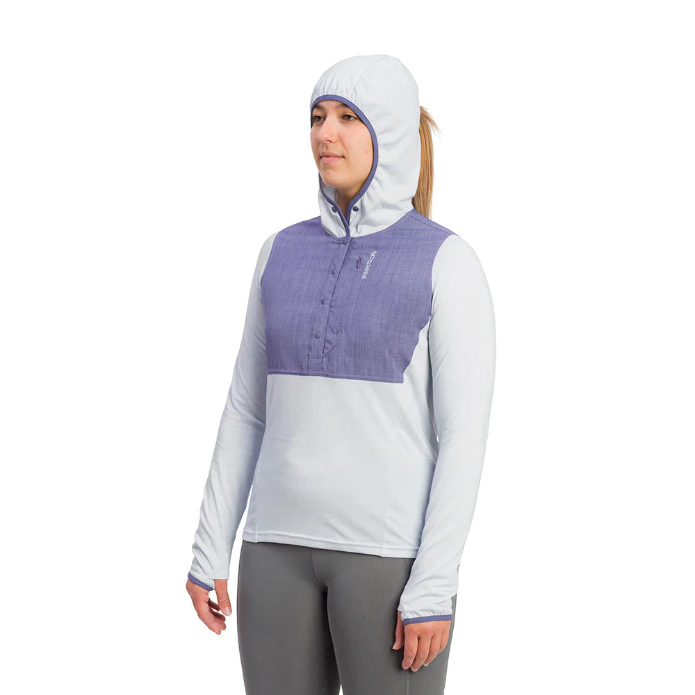 Grundens Women's Shorebreak Performance Hoodie in Peach - Sportsman Gear