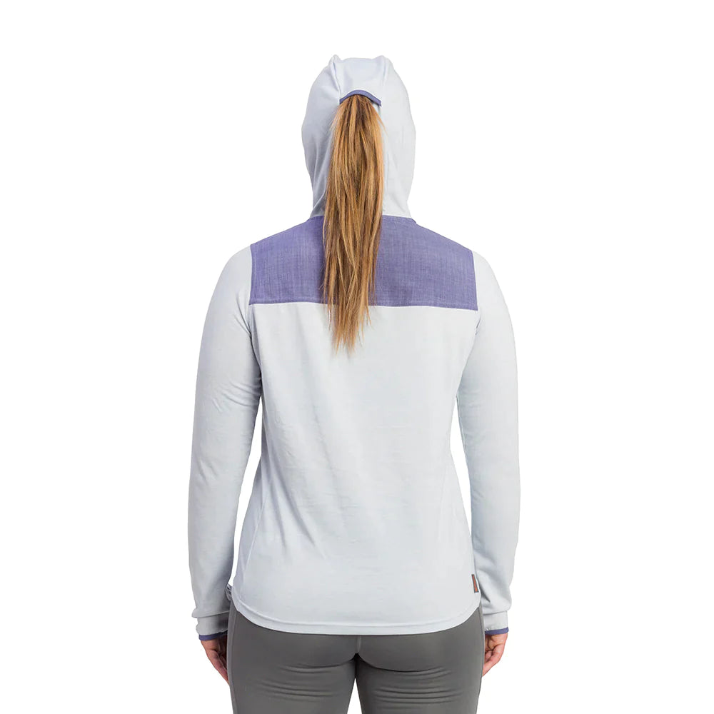 Grundens Women's Shorebreak Performance Hoodie in Peach - Sportsman Gear