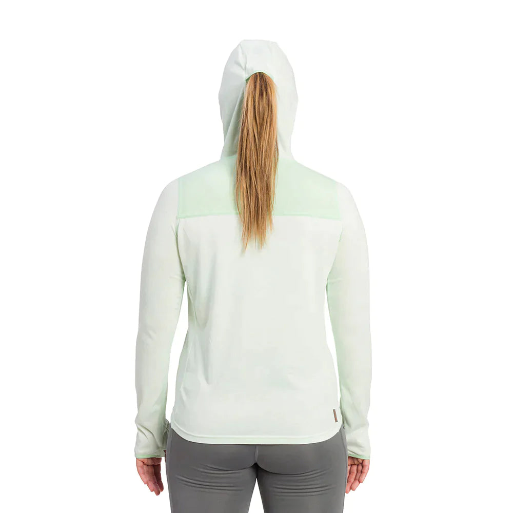 Grundens Women's Shorebreak Performance Hoodie in Artic Ice - Sportsman Gear