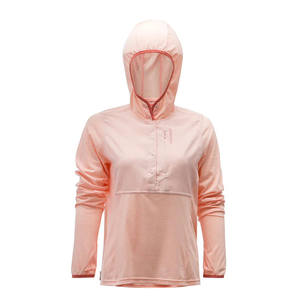 Grundens Women's Shorebreak Performance Hoodie in Peach - Sportsman Gear