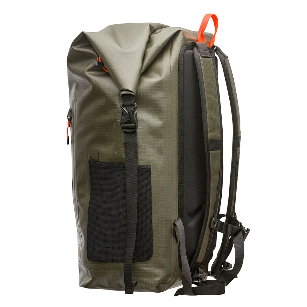 Grundens Wayward Roll Top Waterproof Backpack 38L in Anchor - Sportsman Gear
