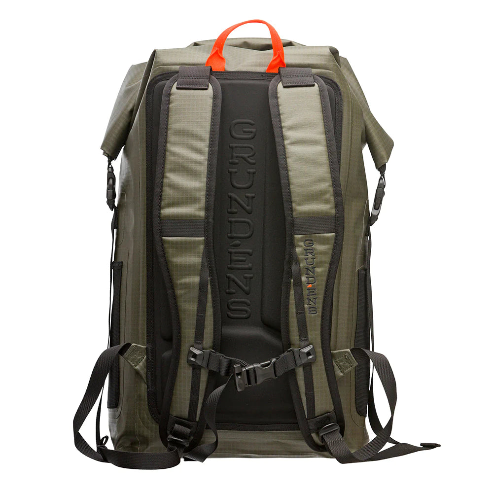Grundens Wayward Roll Top Waterproof Backpack 38L in Anchor - Sportsman Gear