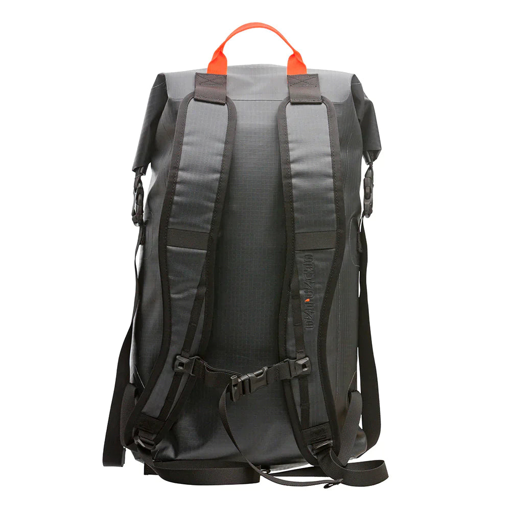Grundens Bootlegger Roll Top Waterproof Backpack 30L in Red Orange - Sportsman Gear