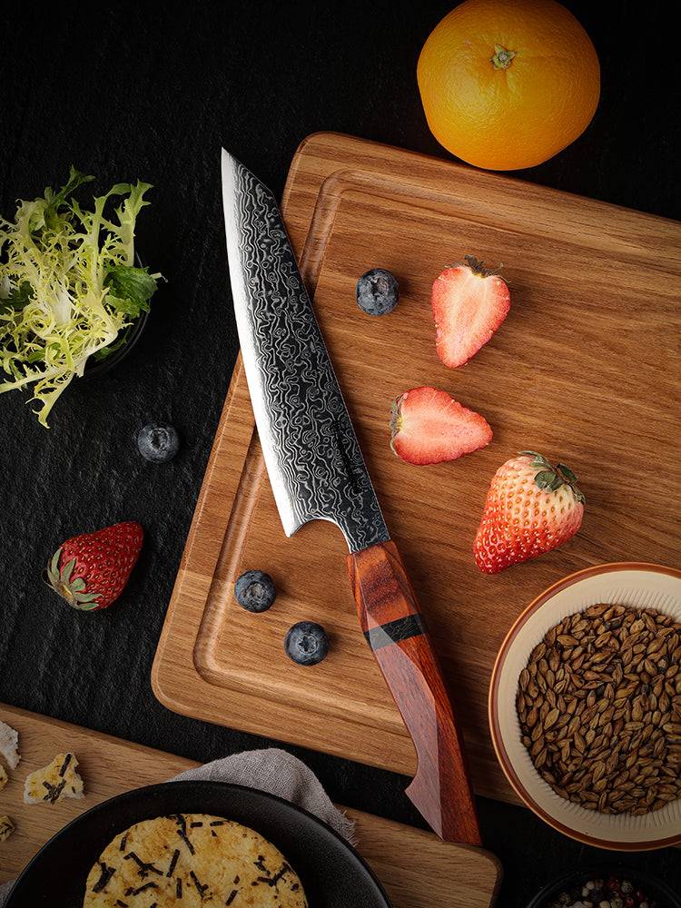 Infinity Japanese Pro Chef Knife Set with Exotic Sandal Wood & Resin Handle