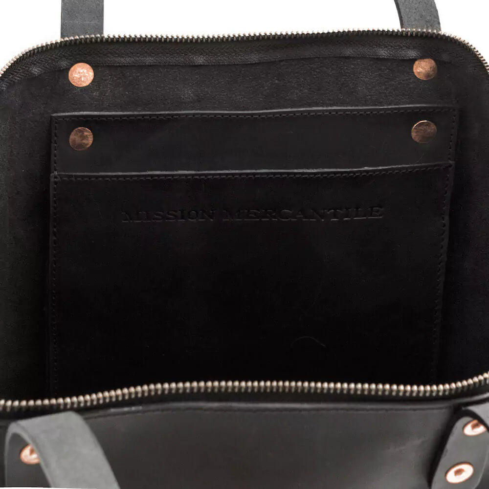 Eden OVERSIZED Leather Tote Bag - Zippered