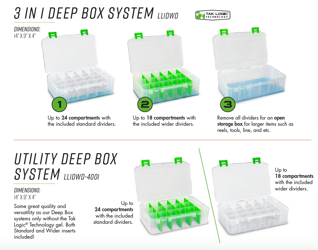 3 in 1 Deep Box with Tak Logic® Technology - Sportsman Gear