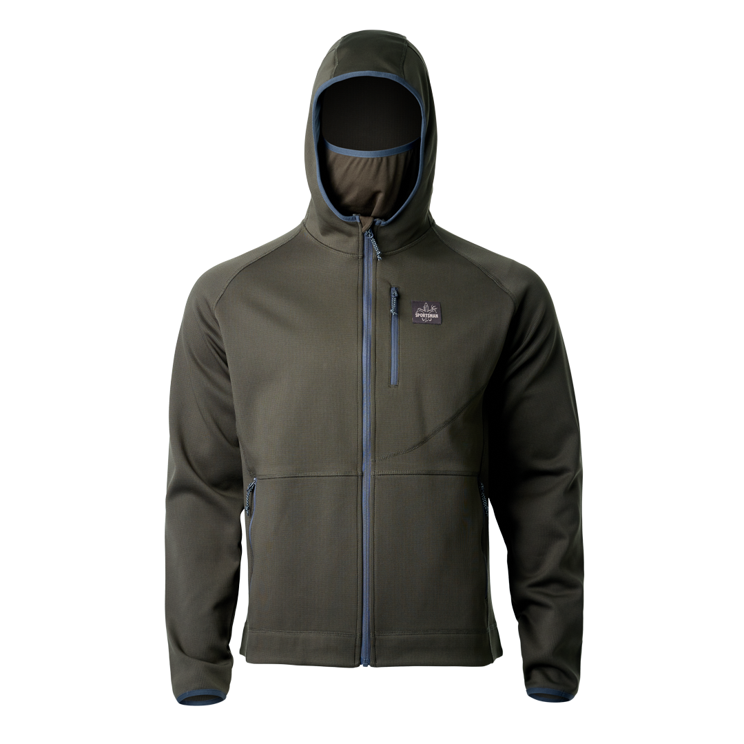 Lightweight Water Resistant Hunting Hoodie Built in Facemask