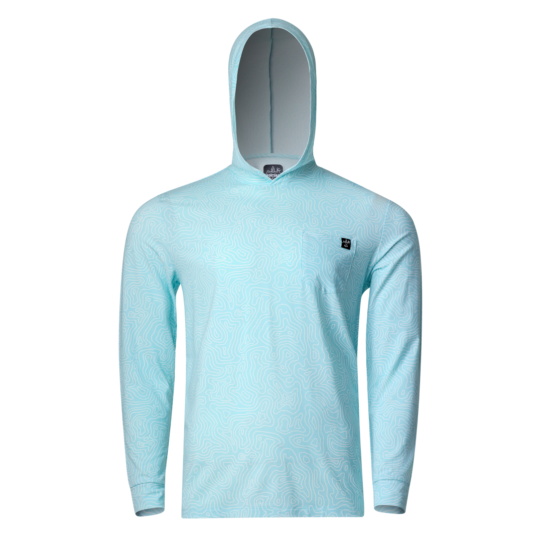 Bamboo Hoodie (Topo Aqua) - Sportsman Gear