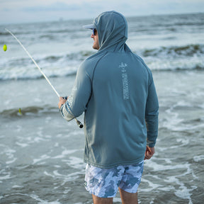 Hydrotech Lightweight Fishing Hoodie - Grey - UPF 50+ - Sportsman