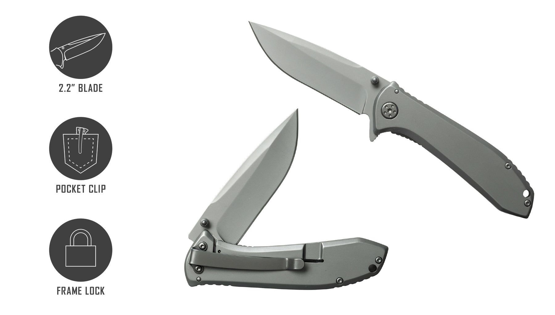 Smith's Titania II Knife 3.5" Blade Titanium