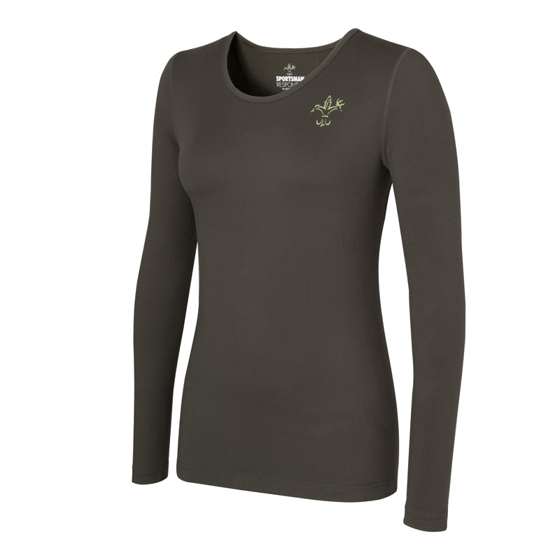Women's long sleeve hunting shirt - Sportsman dark green base layer