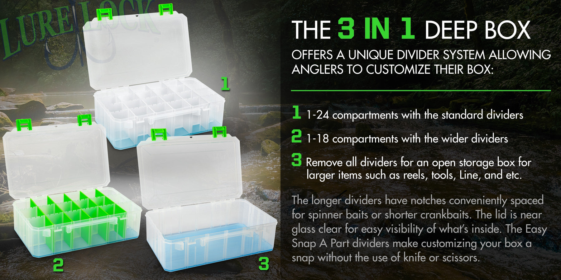 3 in 1 deep box