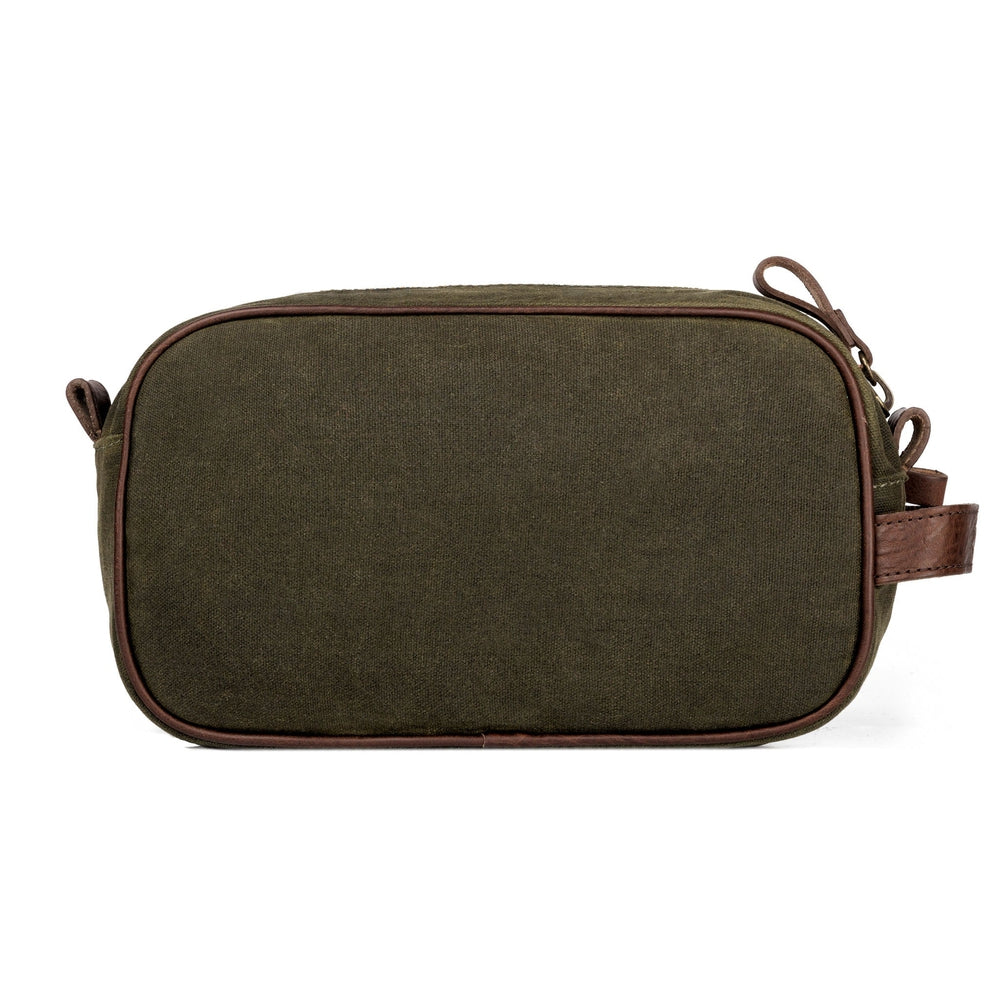 Campaign Waxed Canvas Toiletry Shave Kit - Sportsman Gear