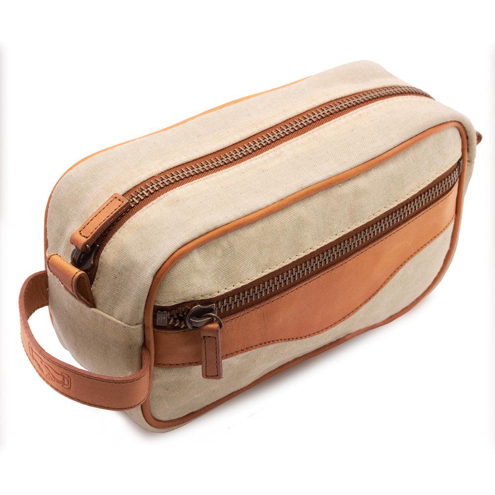 Campaign Waxed Canvas Toiletry Shave Kit - Sportsman Gear