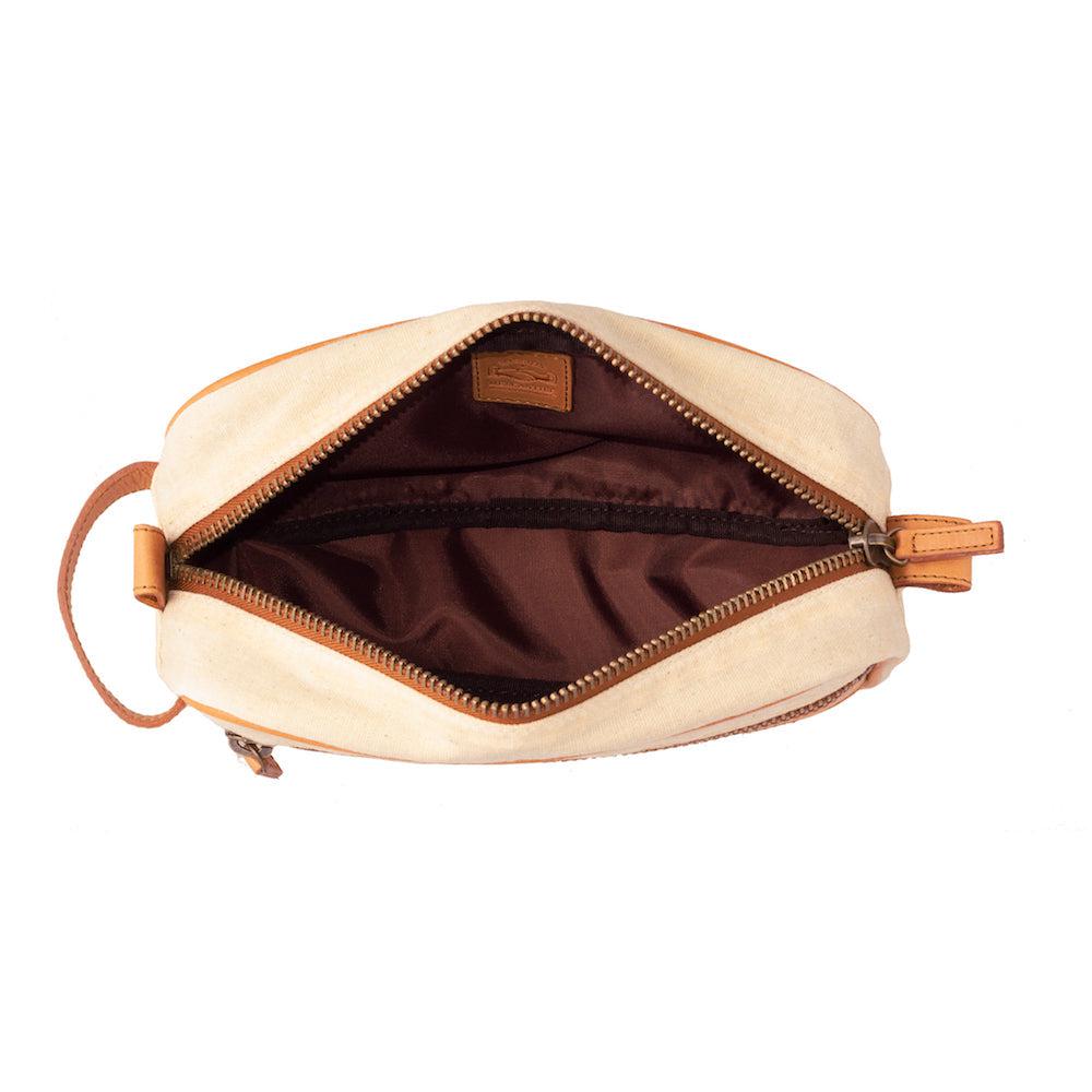 Campaign Waxed Canvas Toiletry Shave Kit - Sportsman Gear