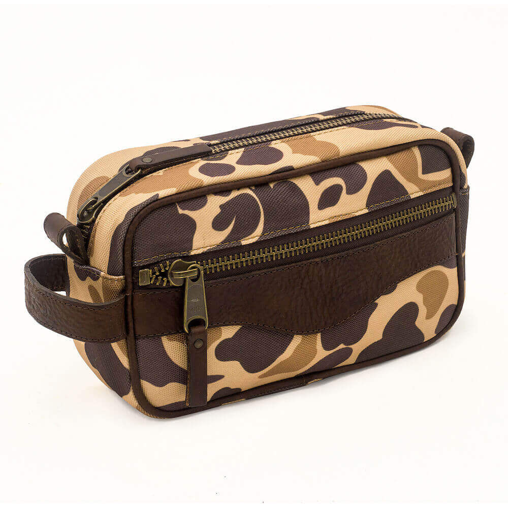 Campaign Waxed Canvas Toiletry Shave Kit - Sportsman Gear
