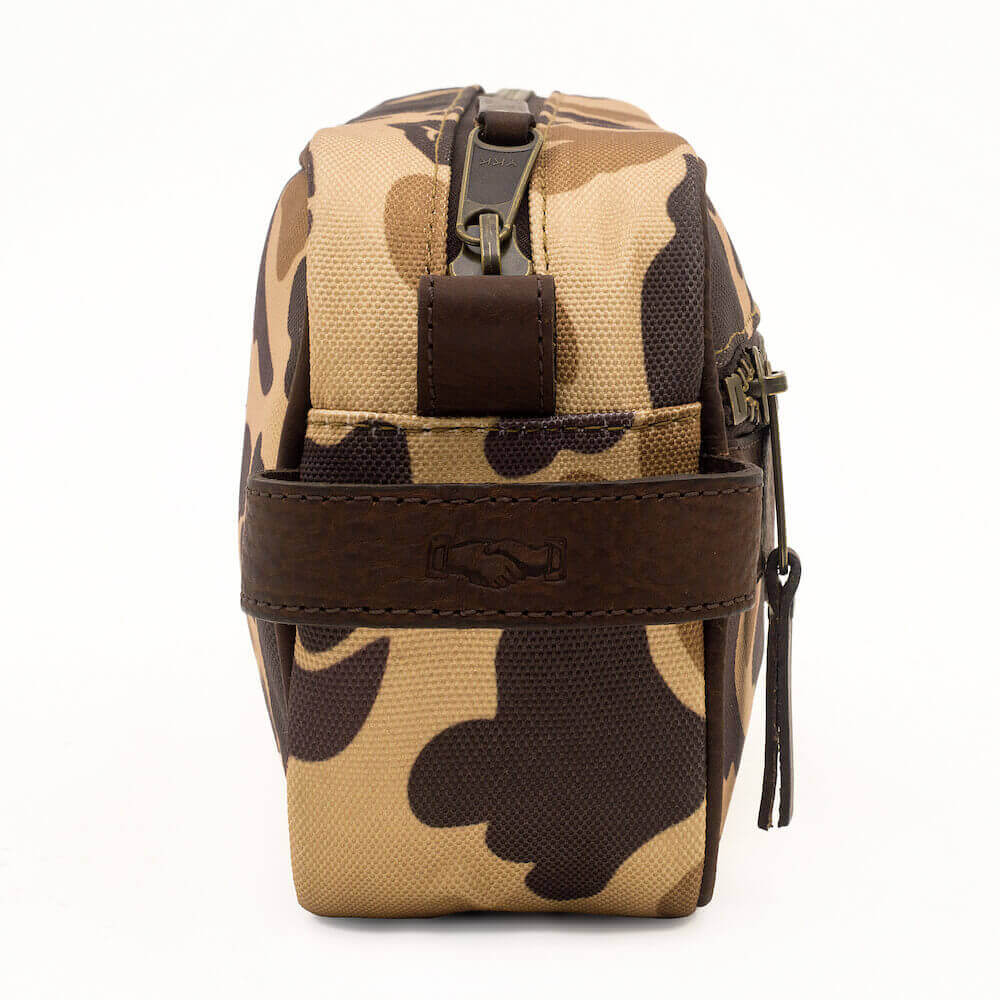 Campaign Waxed Canvas Toiletry Shave Kit - Sportsman Gear
