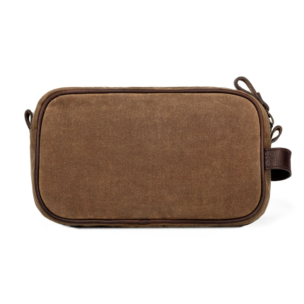 Campaign Waxed Canvas Toiletry Shave Kit - Sportsman Gear