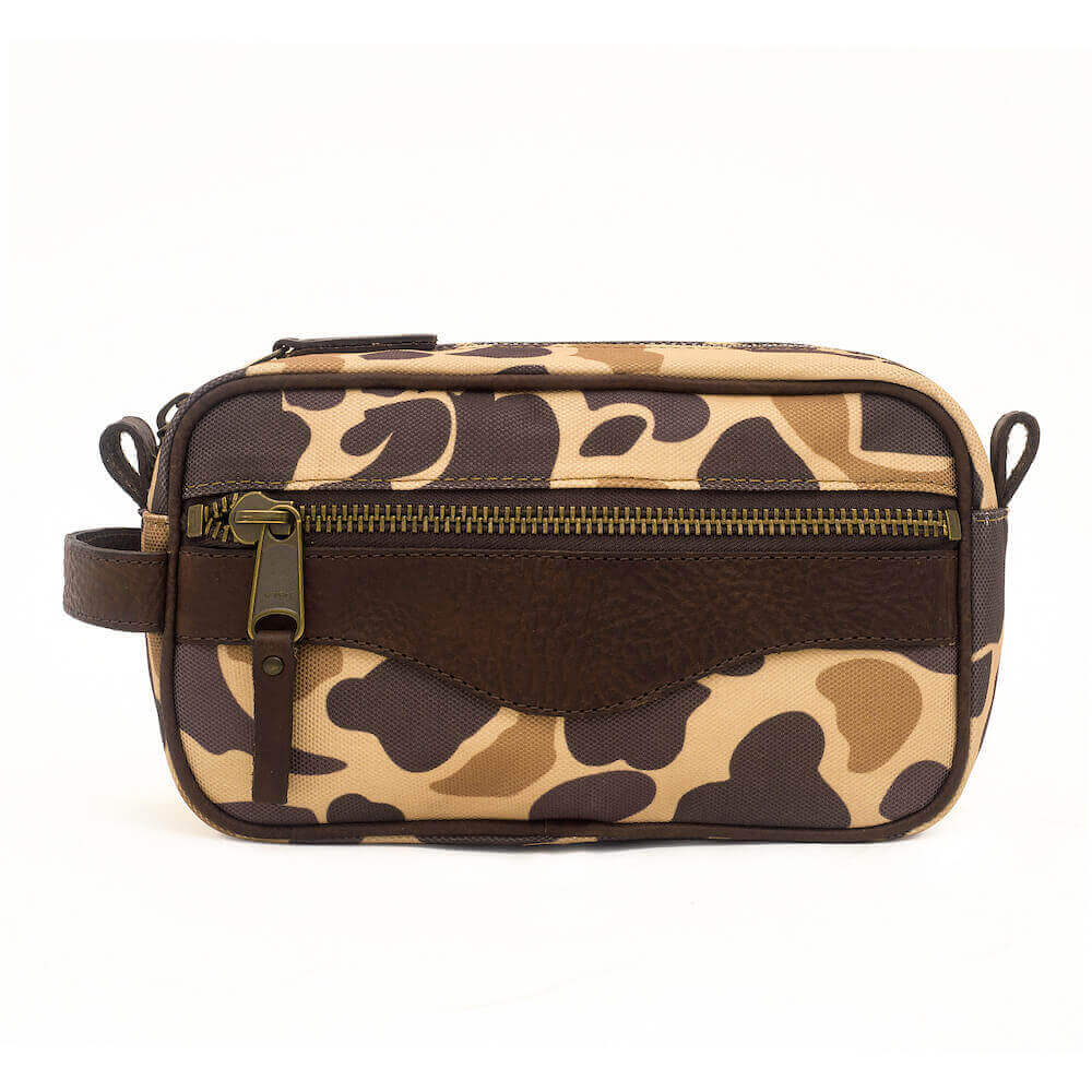 Campaign Waxed Canvas Toiletry Shave Kit - Sportsman Gear