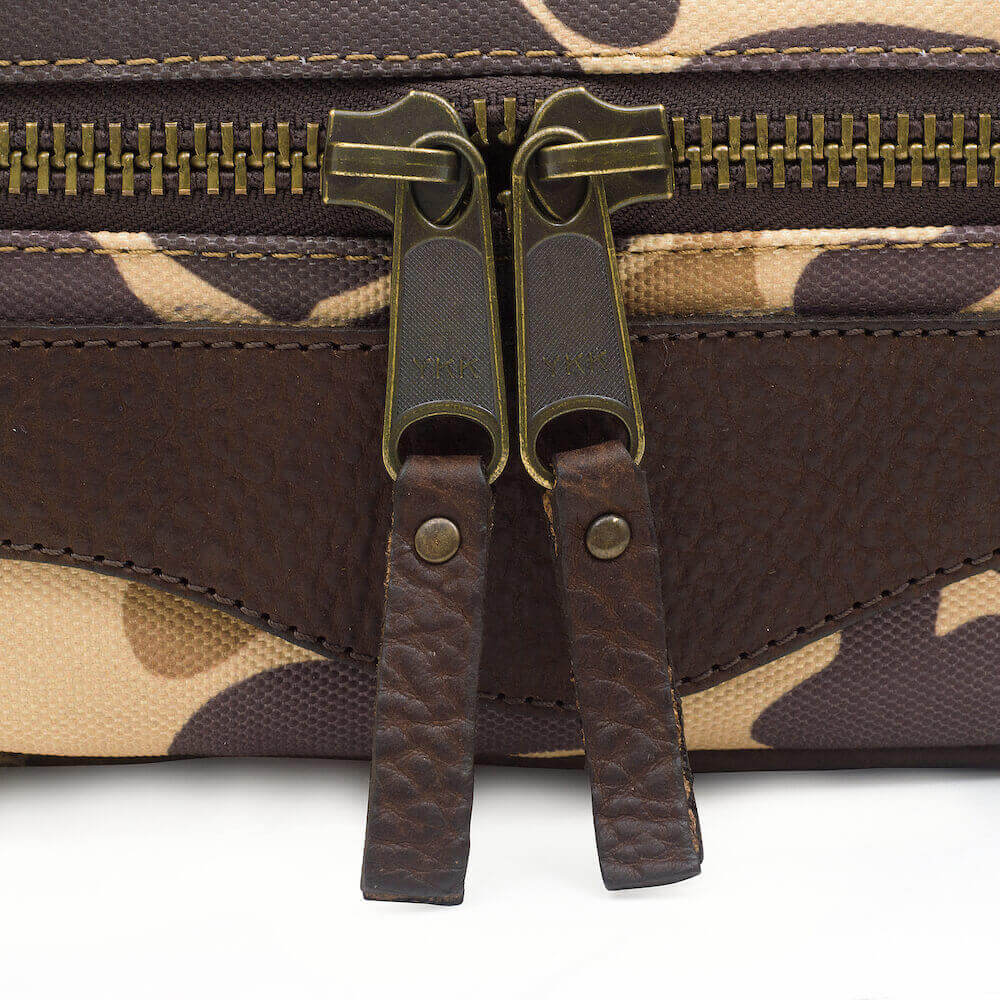 Campaign Waxed Canvas Toiletry Square Shave Kit - Sportsman Gear