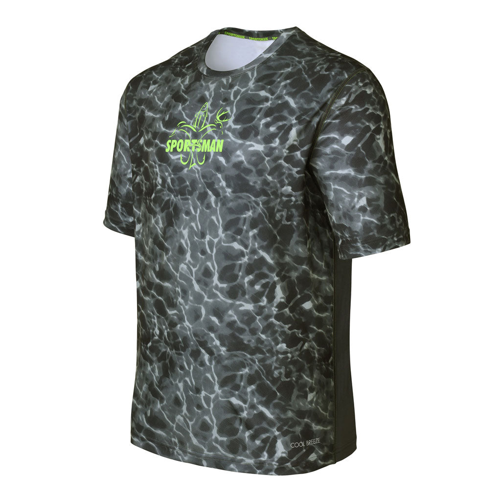 Cool Breeze Pro: Breathable Short Sleeve Fishing Shirt Blackwater / Small
