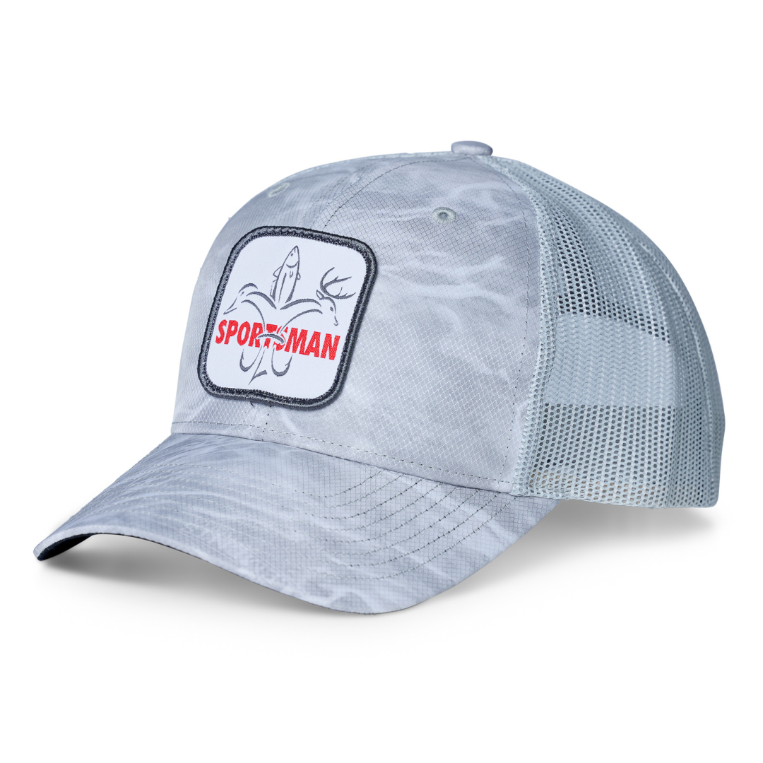 Sportsman Logo Patch Hat Water Camo