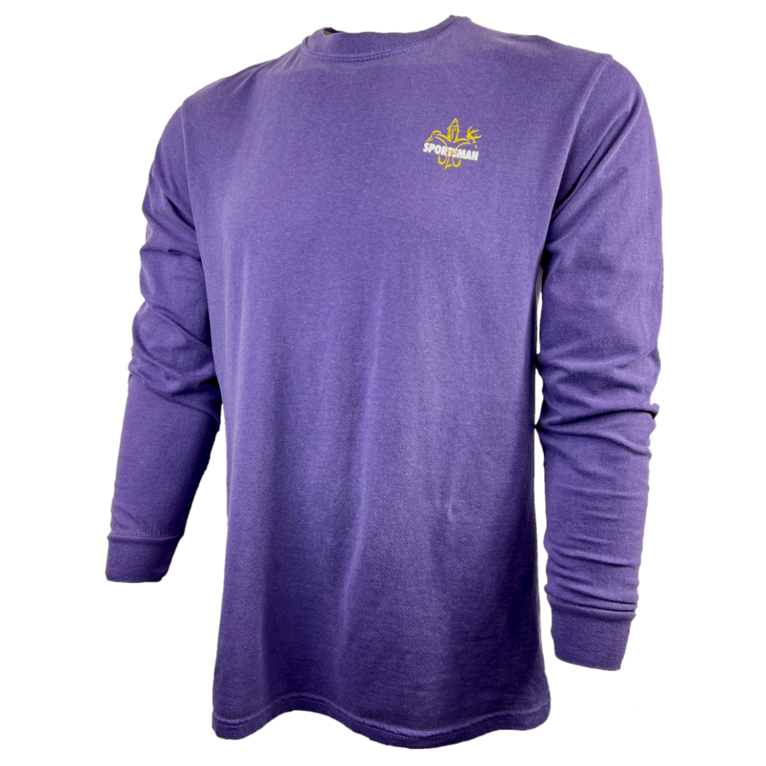 Purple Long Sleeve with Gold Logo