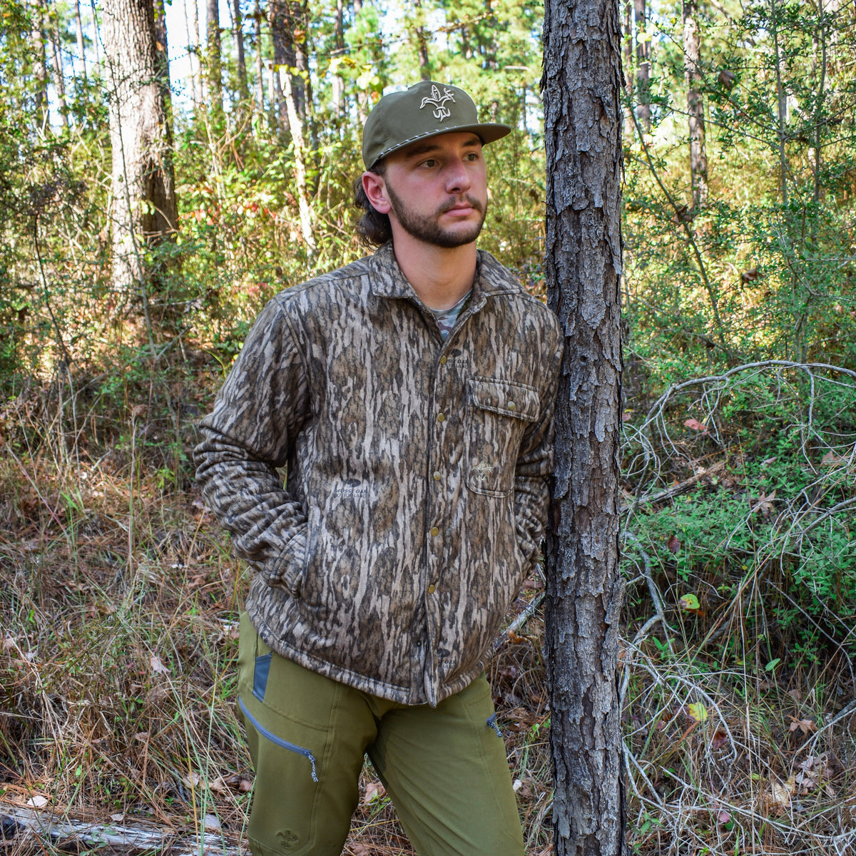 Drifter Sherpa Shirt/Jack (Mossy Oak Bottomland) - Sportsman Gear