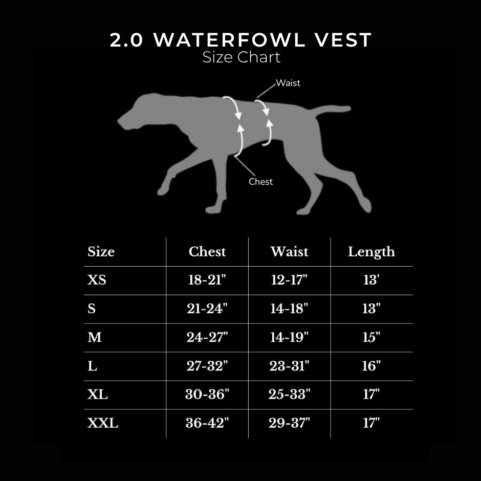 2.0 Sure Fit Waterfowl Dog Vest