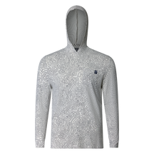 Lightweight bamboo long sleeve hoodie with UPF 50+ sun protection, moisture-wicking fabric, and breathable design for hunting, fishing, hiking, and outdoor adventures.