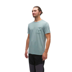 Grundens Shorebreak Performance Short Sleeve Crew in Surf - Sportsman Gear