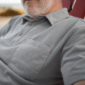Grundens Shorebreak Performance Polo in Surf - Sportsman Gear
