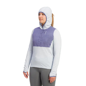 Grundens Women's Shorebreak Performance Hoodie in Artic Ice - Sportsman Gear