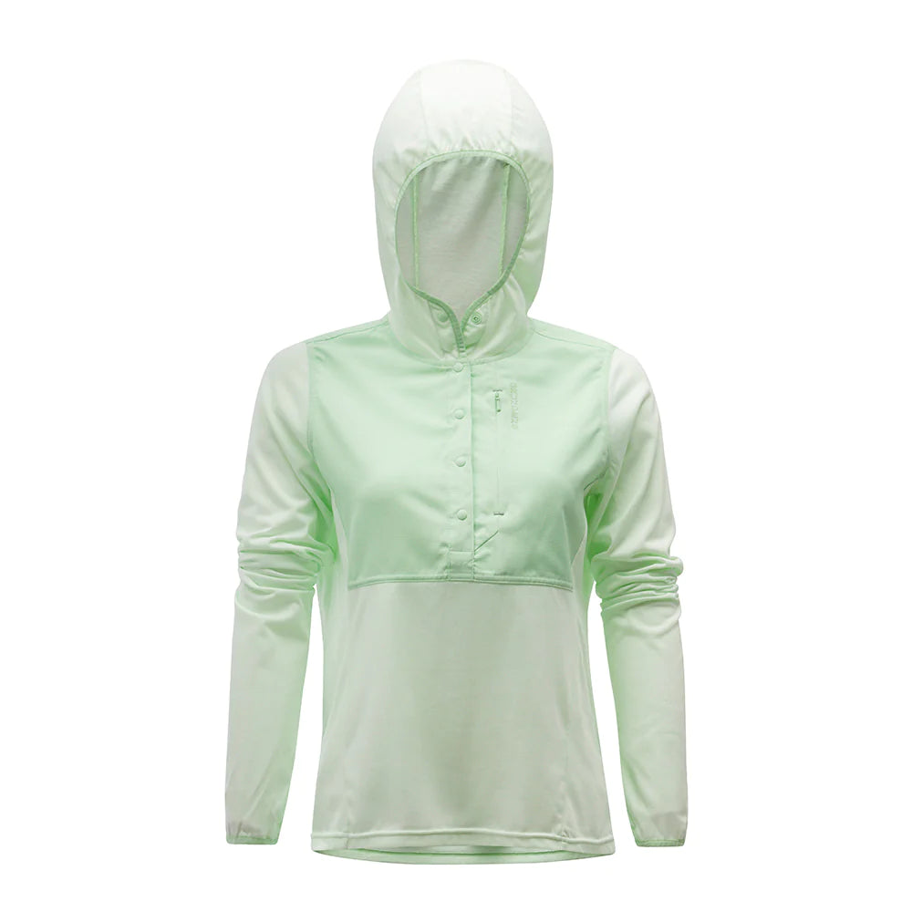 Grundens Women's Shorebreak Performance Hoodie Pastel Green - Sportsman Gear