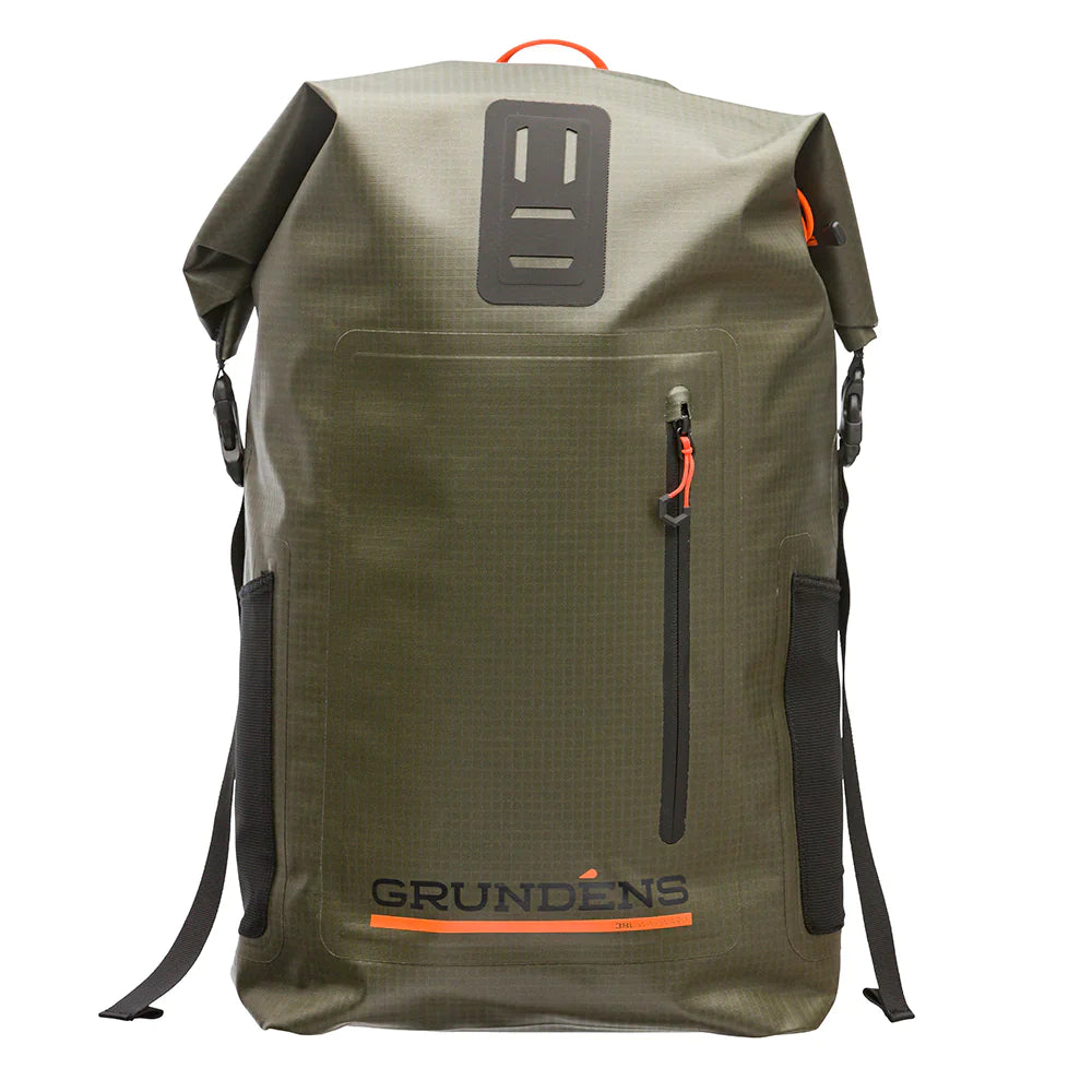 Grundens Wayward Roll Top Waterproof Backpack 38L in Deep Depths - Sportsman Gear