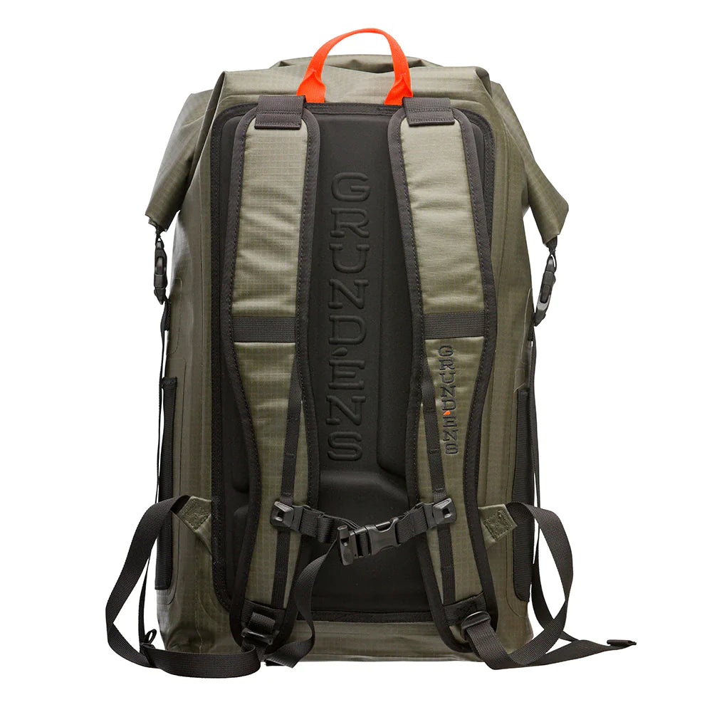 Grundens Wayward Roll Top Waterproof Backpack 38L in Deep Depths - Sportsman Gear