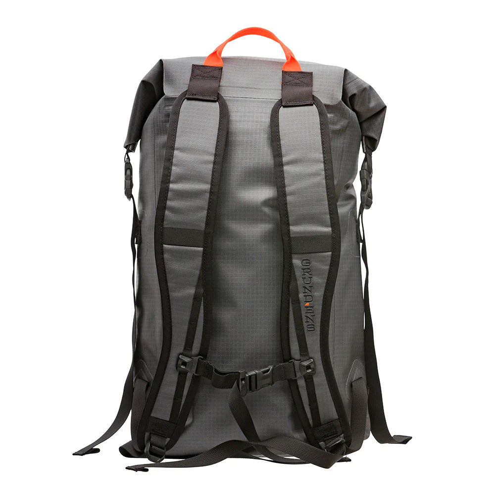 Grundens Bootlegger Roll Top Waterproof Backpack 30L in Black - Sportsman Gear