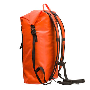 Grundens Bootlegger Roll Top Waterproof Backpack 30L in Red Orange - Sportsman Gear
