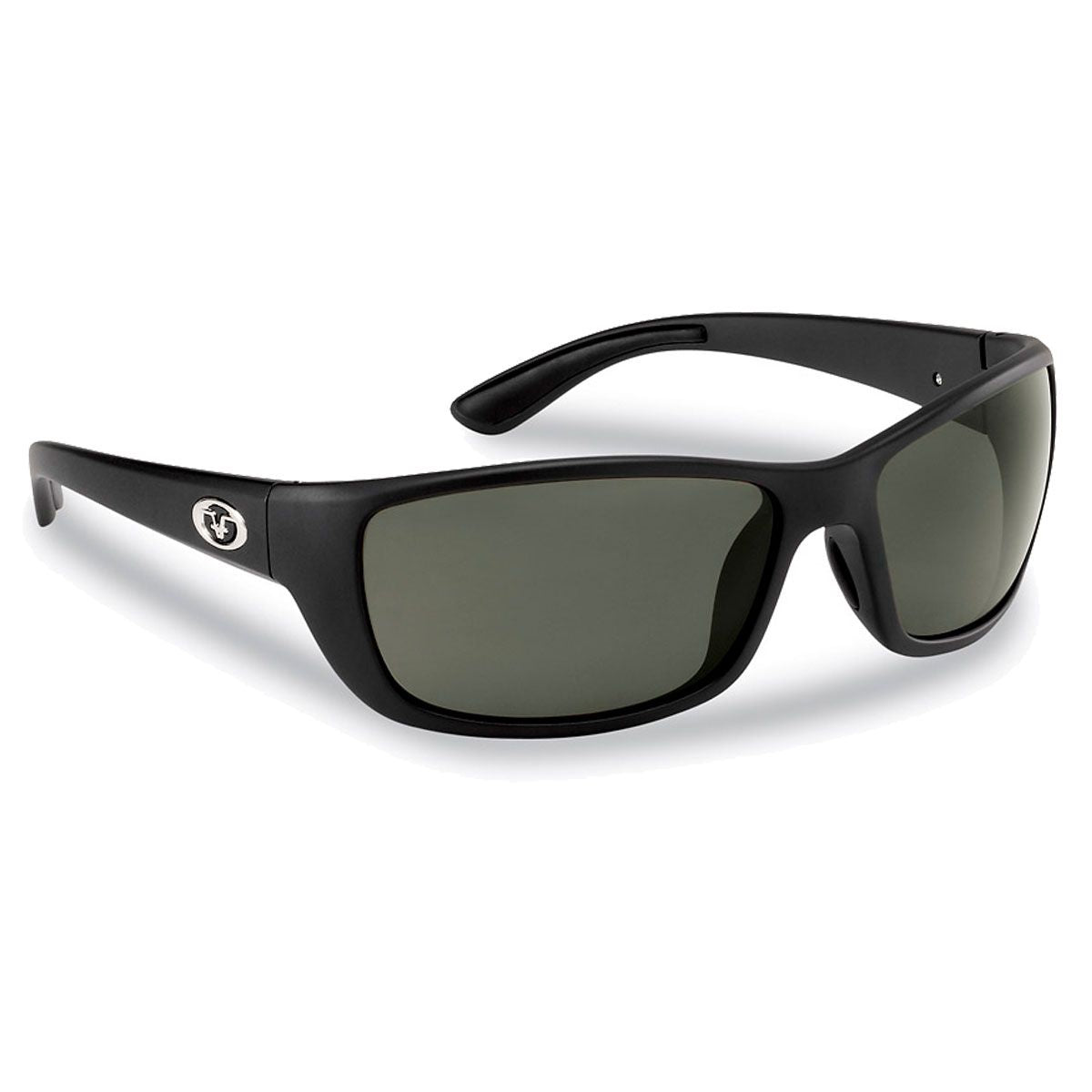 Flying Fisherman Cay Sal Matte Black w-Smoke Sunglasses