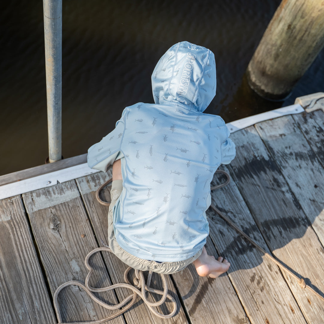 Youth Cool Breeze Hoody (Blue Pelagic)
