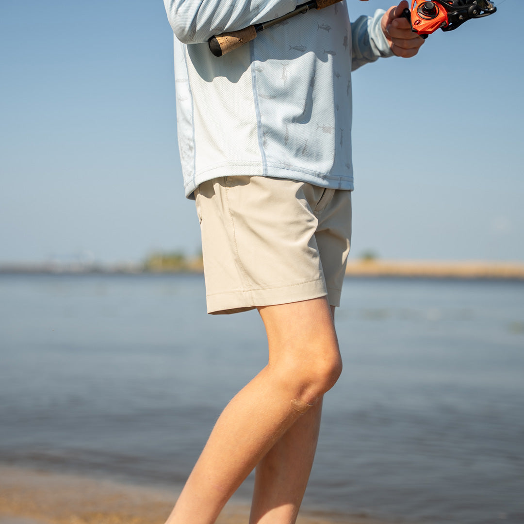 Youth 6" Fly Stretch Shorts - Sportsman Gear