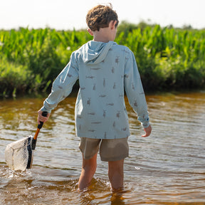 Youth Bamboo Hoodie (Pelagic) - Sportsman Gear