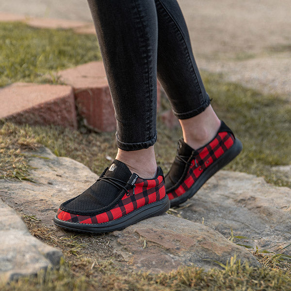 Camp Shoes | Womens - Buffalo Plaid by Gator Waders - Sportsman Gear