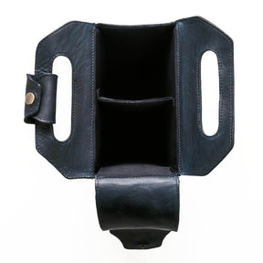 Tooled Leather Two Bottle Wine Carrier