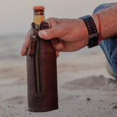 Campaign Leather Bottle Koozie