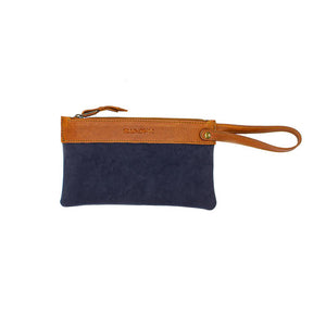 Ellington Leather Market Tote with Zippered Pouch