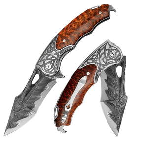 Apollo VG10 Handmade Gentlemans Knife with Exotic Snake Wood Handle